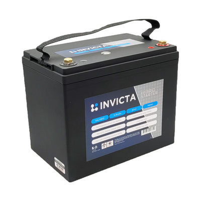 Invicta 12V 60Ah 1000CCA 80D Hybrid Lithium Battery - SNLH80D