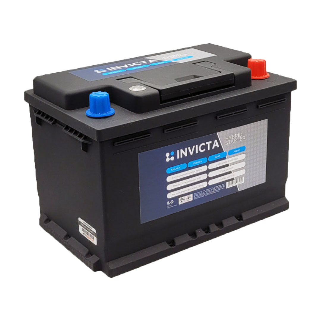 Invicta 12V 60Ah 1000CCA LN4 Max Hybrid Lithium Battery - SNLHLN4MAX