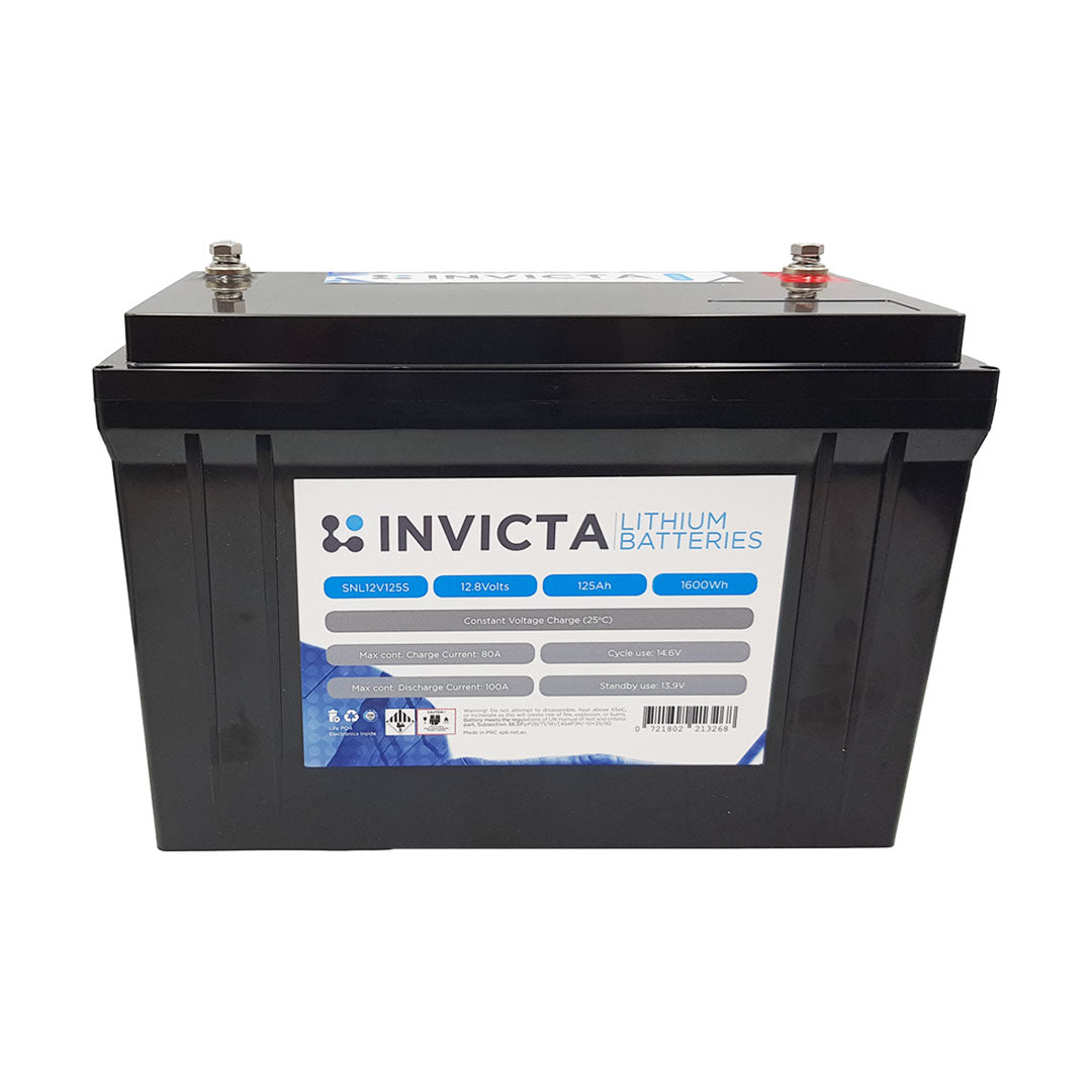Invicta Lithium 12V 125Ah LiFePO4 Battery - SNL12V125S