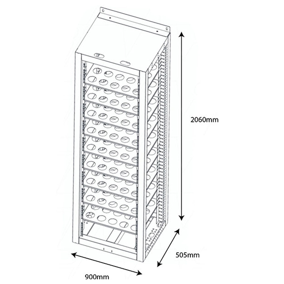 Pylontech Indoor Battery Cabinet for up to 10x US5000-B - RK2000