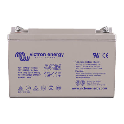 Victron 12V 110Ah AGM Deep Cycle Battery (M8 Flag) - BAT412101084