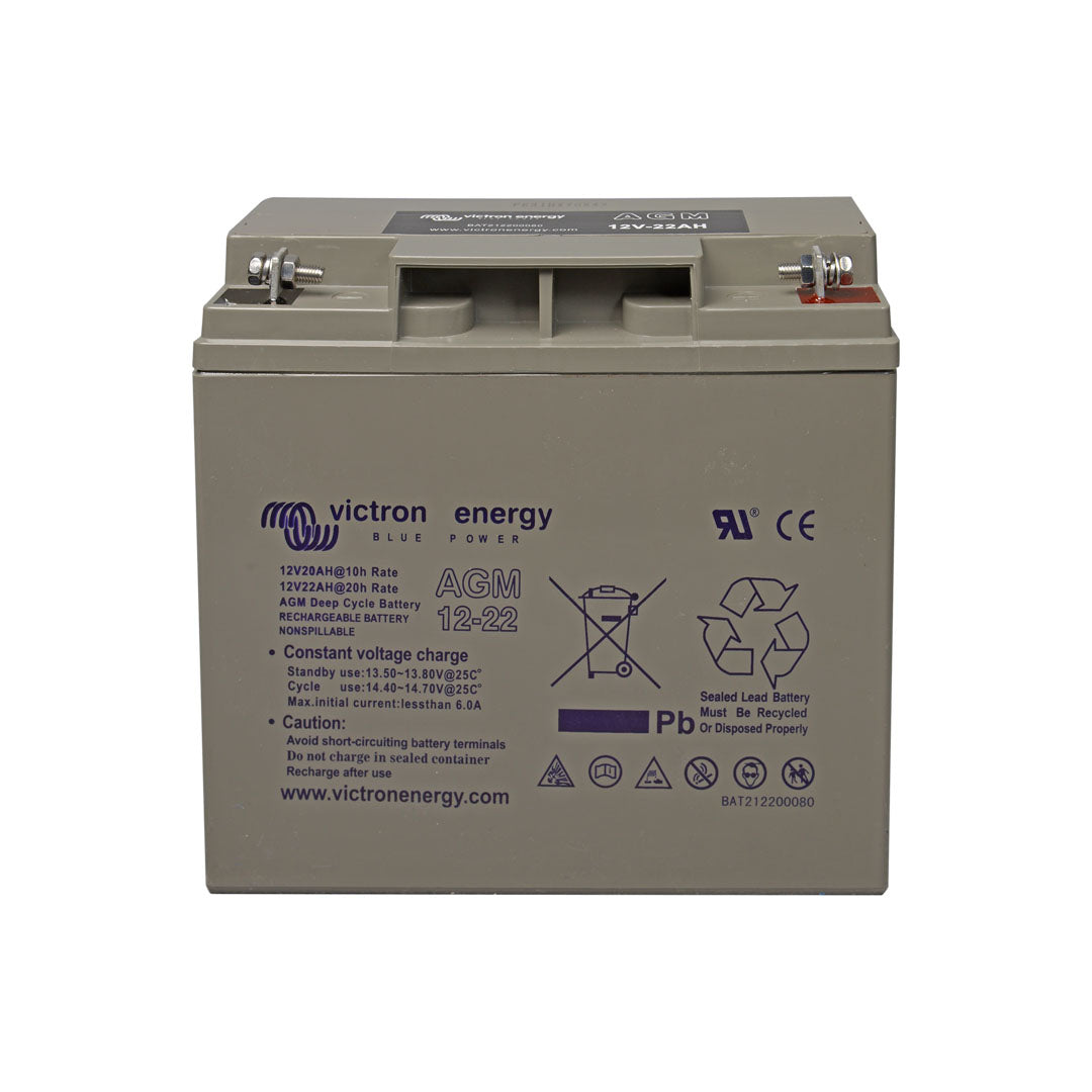 Victron 12V 22Ah AGM Deep Cycle Battery (M5 Flag) - BAT212200084