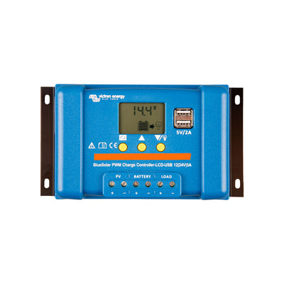 Victron BlueSolar PWM-LCD&USB 12/24V-5A - SCC010005050