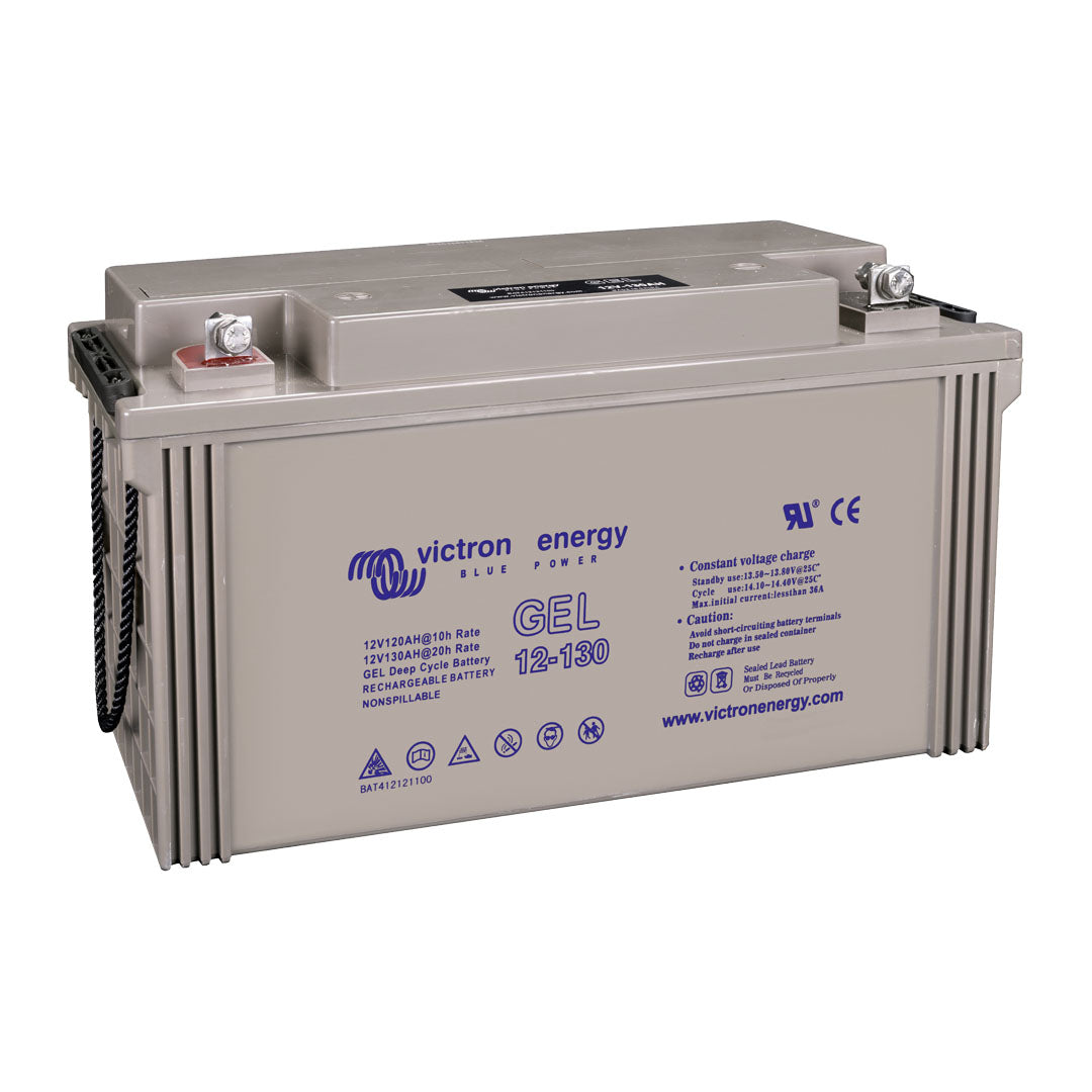 Victron 12V 130Ah Gel Deep Cycle Battery (M8 Flag) - BAT412121104