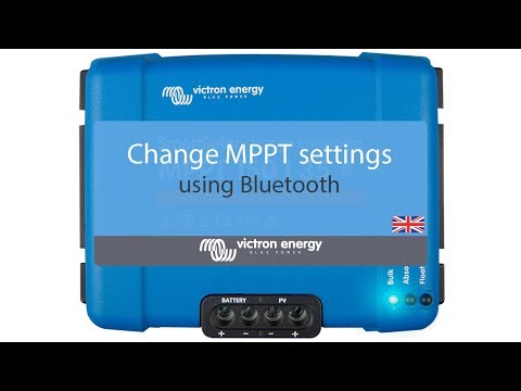 How to change MPPT settings using Bluetooth Video